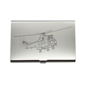 Puma Helikopter Kartenetui - Business Kreditkartenetui - Militär Luftfahrt Themen Ingenieur Pilot Mechaniker Geschenkidee