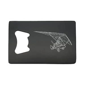 Pegasus Microlight Trike Bottle Opener - can be Personalised - Kite Flying Pilots Engraved Aviation Birthday Souvenir Gift