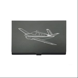 Personalisierte Beechcraft Bonanza Flugzeug Kartenhalter - Business Kreditkartenetui - Luftfahrt Pilot Aircraft Club Group Werbegeschenkidee