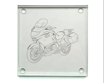 Personalised R1150 Motorcycle Drinks Coaster Selection - Motorbike Biker Gift for Home Work Office - Presentation Box - Select Style