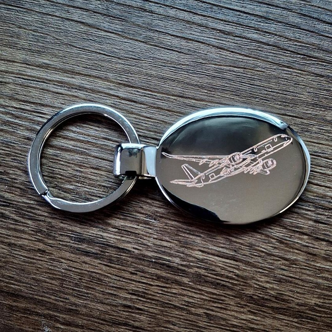 Personalised Airbus A350 Aircraft Keyring - Choose Design - Pilot ...