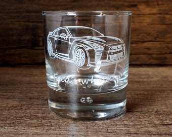 Personalised NSN GTR Car Tumbler Glass | Themed Racing Track Driver Gift Birthday, Christmas, Wedding, Retirement | Select Style