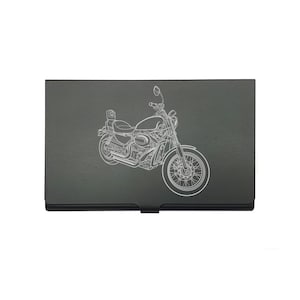 HD 883 Sportster Motorrad Schwarz Kredit Debit Visitenkartenetui - Bikers Werkstatt Motorrad Sales Marketing Geschenkidee