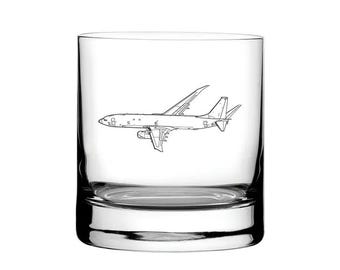 Boeing P8 Poseidon Aircraft Tumbler Glass | Military Aviation Gift for Pilot Birthday, Christmas, Wedding, Retirement | Select Style