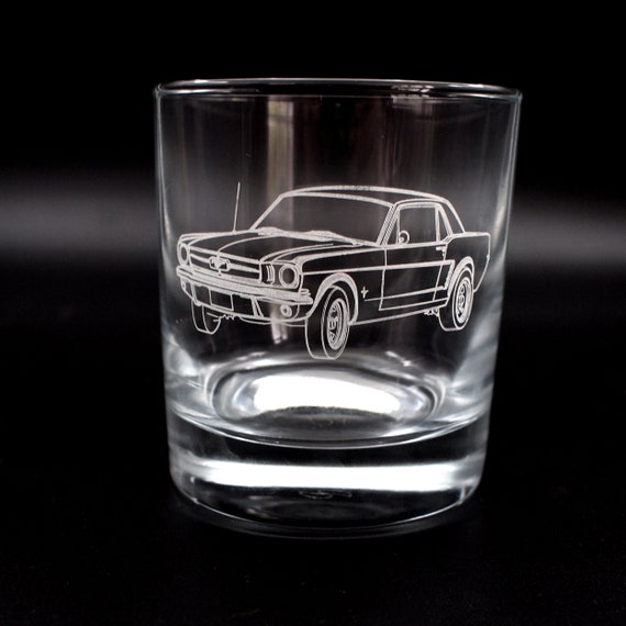 Classic Ford Mustang Coupe Car 300ml Tumbler Whisky Glass