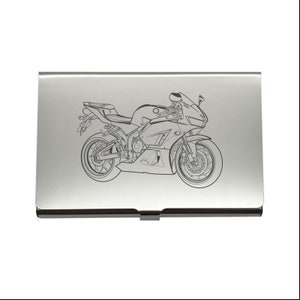 Porta carte personalizzato per moto Honda Fireblade - Porta carte di credito aziendali - Regalo promozionale per showroom di moto da corsa con incisione
