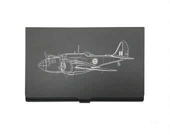 Martin 187 Baltimore Aircraft Card Holder – Personalised Vintage Military World War 2 Gift, Business Card Case, Credit & Debit Wallet