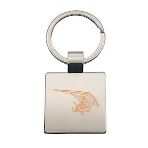 Personalised Pegasus Microlight Trike Keyring - Choose Design - Private Pilot Engineer Aviation Themed House Key Keychain Work Office Gift