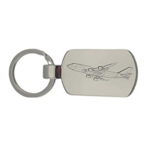 Personalised Boeing 747 Aircraft Keyring  - Choose Design - Pilot Engineer Aviation Themed House Keys Keychain Work Office Themed Gift Idea