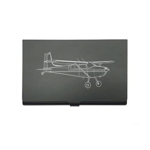 Personalisierte Cessna 180 Aircraft Kartenhalter - Business Kreditkartenetui - Luftfahrt Pilot Aircraft Club Group Werbegeschenkidee