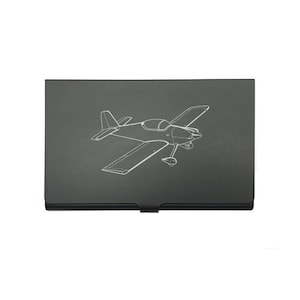 Vans RV Flugzeug Piloten Schwarz Kredit Debit Visitenkartenhalter - 2 Designs - Privat Pilot Flying Club Group Luftfahrt Themen Geschenkidee