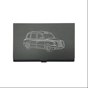 Black London Taxi Auto Kredit Debit Visitenkartenhalter - Cabbie Fahrer Sales Event Marketing Idee