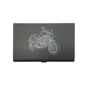 Ducati Monster Motorrad Black Visitenkartenhalter - Bikers Workshop Motorrad Vertrieb Marketing Geschenkidee