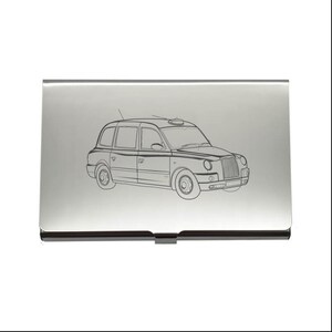 Classic Londen Taxi Auto Staal Business Credit Card Houder - Autochauffeur Bedrijf Enthusiast Promotie Marketing Gift Idee