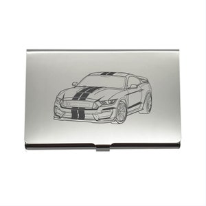 Ford Shelby Mustang Coupe Auto Stahl Business Kreditkartenhalter - Autofahrer Enthusiast Promotion Marketing Geschenkidee