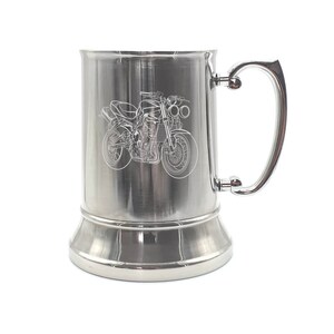 Personalised Street Triple Motorcycle Steel Tankard - Four Colours - Super Bikers Motorbike Wedding Retirement Birthday Gift