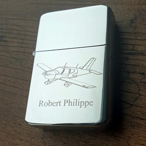 Personalised Socata TB9 Aircraft Lighter - Choce of Colours - Premium Pilots Aviation Enthusiast Smokers Boxed Gift