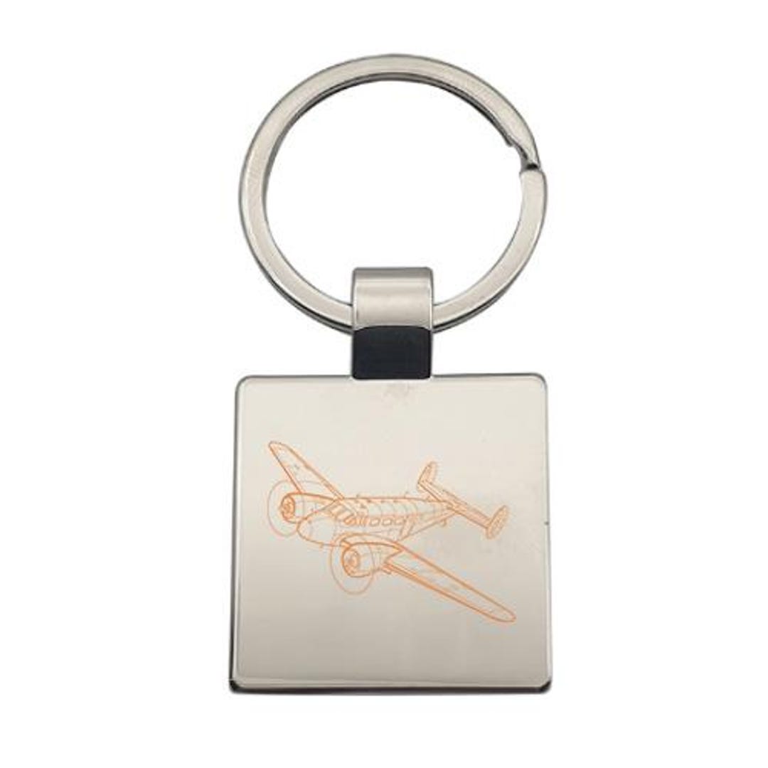 Personalised Beechcraft 18 Aircraft Keyring - Choose Style - Private ...