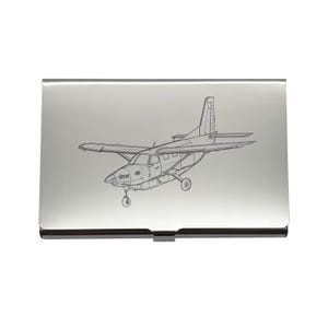 Quest Daher Kodiak Aircraft Card Holder – Personalised Aviation Gift for Utility Pilots Flying Clubs, Business Case, Credit Debit Wallet