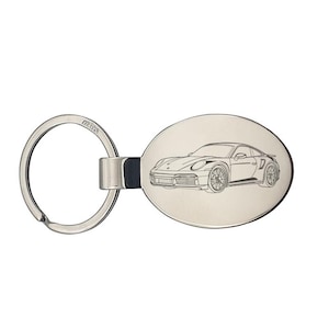 Personalised 911 Car Keyring - Choose Design - Sports Car Racing Driver Automotive Track Enthusiast House Keys Keychain Work Office Gift