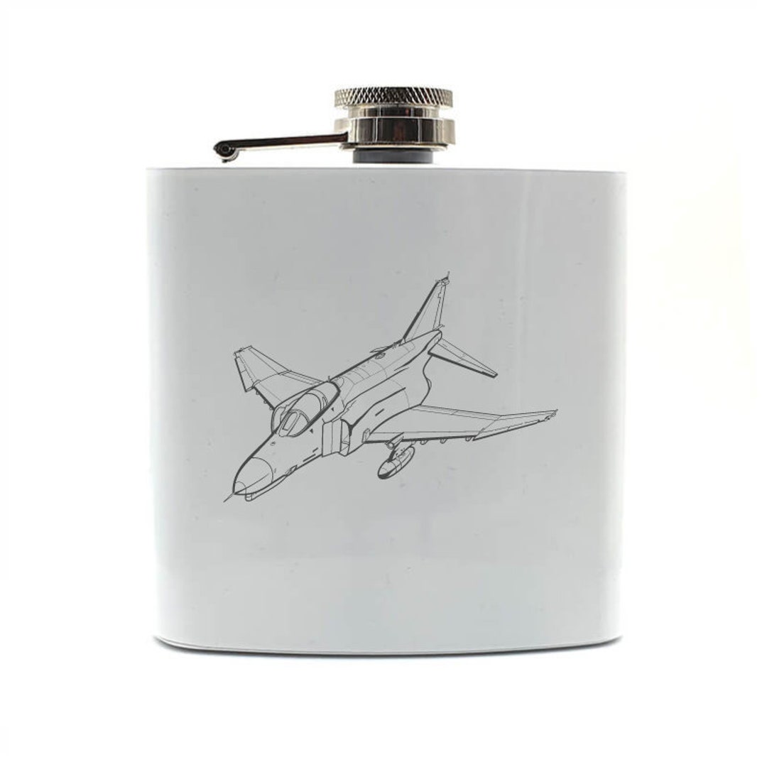 Personalised F4 Phantom Aircraft Hip Flask - Super Cold War Military ...