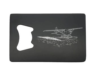 Cessna Seaplane Aircraft Bottle Opener - Can Be Personalised -  Pilots General Aviation Themed Birthday Christmas Gift for Home or Bar