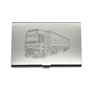 Personalisierter LKW-Kartenhalter - Stahl-Kreditkartenetui - Trucker Speditions-Werbegeschenk - Toller Werbeartikel