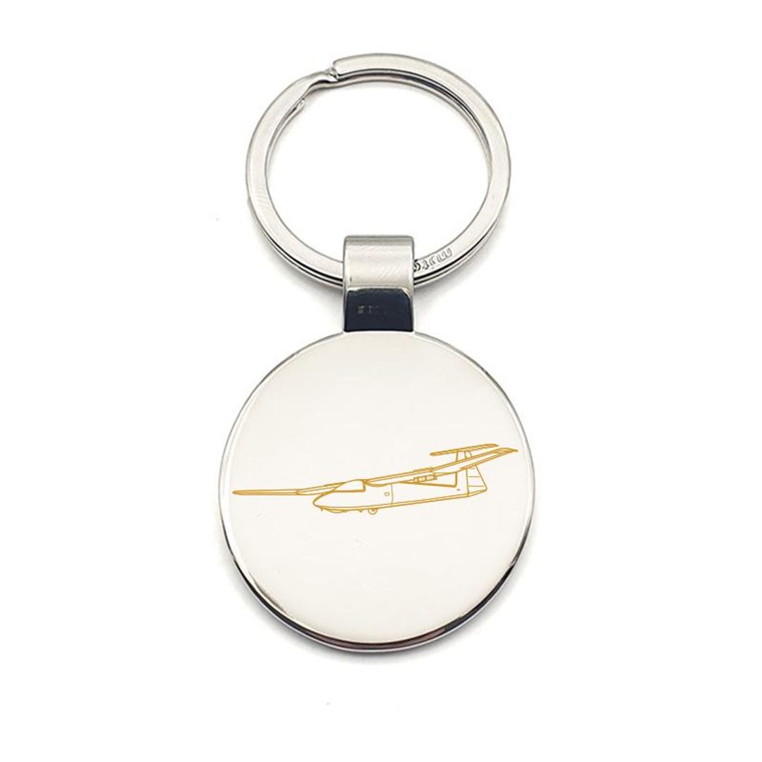 Personalised Pirat Glider Aircraft Keyring - Choose Design - Private ...
