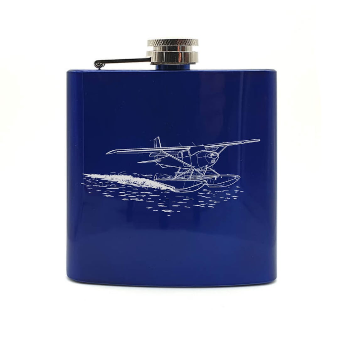 Personalised Cessna Seaplane Aircraft Hip Flask - 6oz - Range of ...