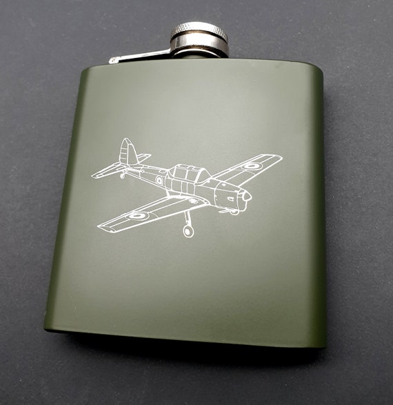 Lancaster Bomber RAF Hip Flask Gift for Him Lancaster Bomber RAF Hip Flask Gift for Him