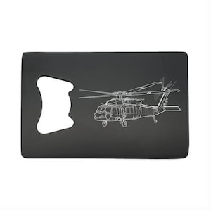 UH60 Blackhawk Helicopter Bottle Opener - can be Personalised - Superb Pilots Military Aviation Birthday Souvenir Gift