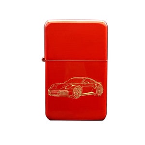 Personalised Porsche 911 Car Windproof Cigarette Lighter - Premium Quality Smoker Owner Driver Gift Idea