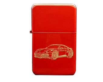 Personalised 911 Car Windproof Cigarette Lighter - Premium Quality Smoker Owner Driver Gift Idea