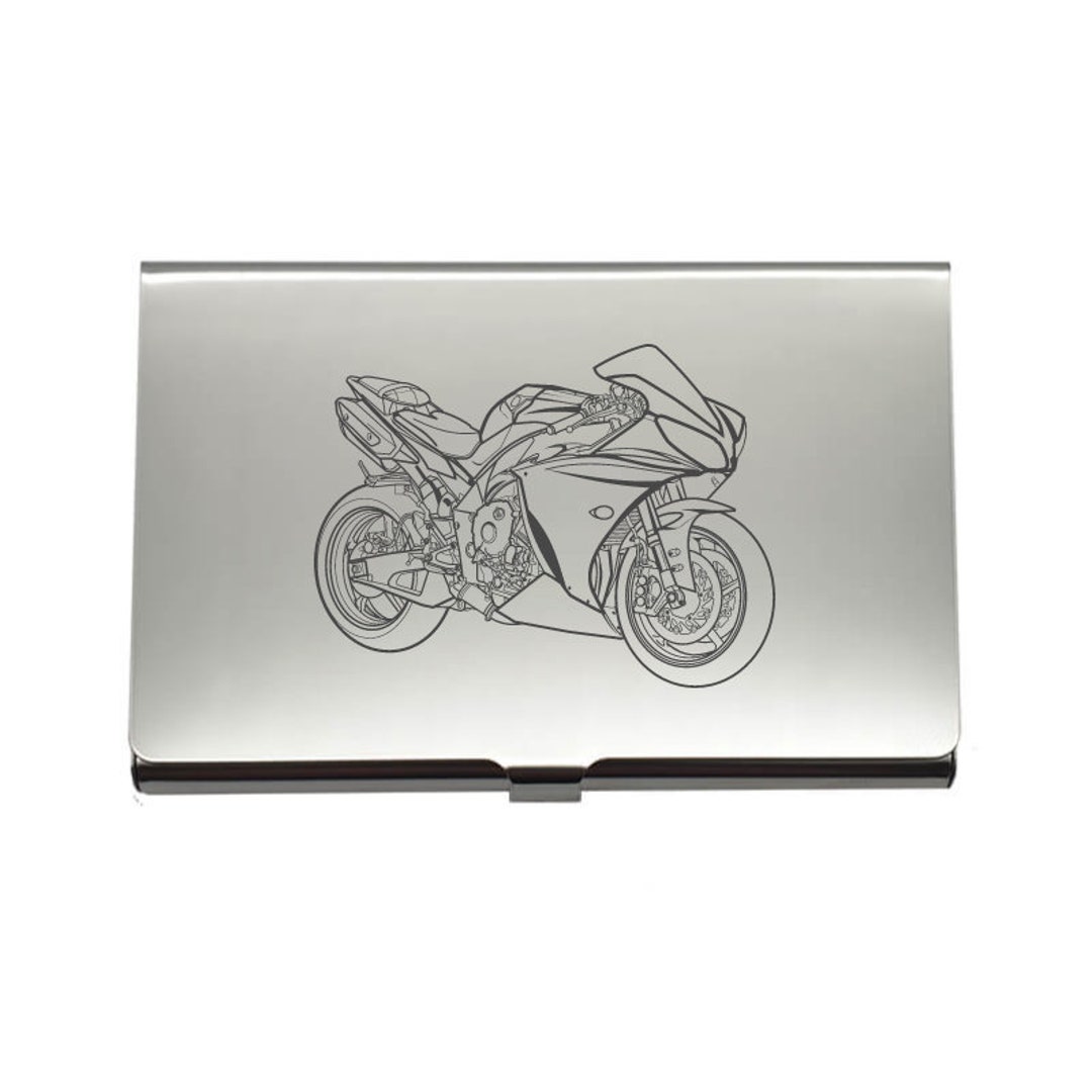 Yamaha YZF R1 Motorcycle Steel Credit Debit Business Card Holder Superb
