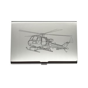 Westland Scout Hubschrauber Kartenhalter - Business Kreditkartenetui - Militär Luftfahrt Themen Ingenieur Pilot Mechaniker Geschenkidee