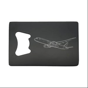 Boeing 787  Dreamliner Aircraft Bottle Opener - Can Personalise - Superb Pilot Controller Engineer Birthday Christmas Gift