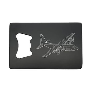 C130 Hercules Aircraft Bottle Opener - A Great Pilots Military Aviation Birthday Christmas Gift for the Home Bar - Can Personalise