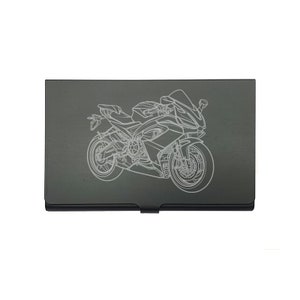 Aprilia RS660 motorfiets zwarte creditcard-debet-visitekaarthouder - prachtig motorrijders-motorfiets-showroom-handels-marketing-cadeau-idee