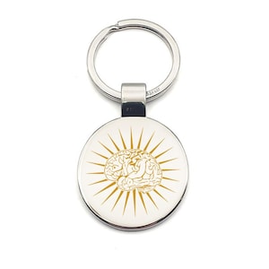 Portachiavi personalizzato Brain Starburst - Scegli il design - Portachiavi con chiavi di casa a tema quiz per nerd, regalo per ufficio e lavoro