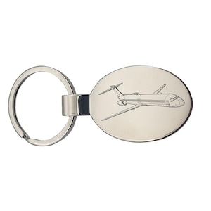Personalised Boeing 717 Aircraft Keyring  - Choose Design - Pilot Engineer Aviation Themed House Keys Keychain Work Office Themed Gift Idea