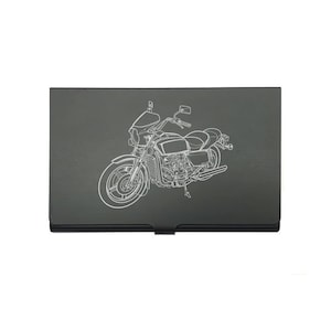 Personalised Honda Gold Wing Motorcycle Card case - Business Credit Card Engraved Biker Tourer Motorbike Sales Showroom  Promotion Gift