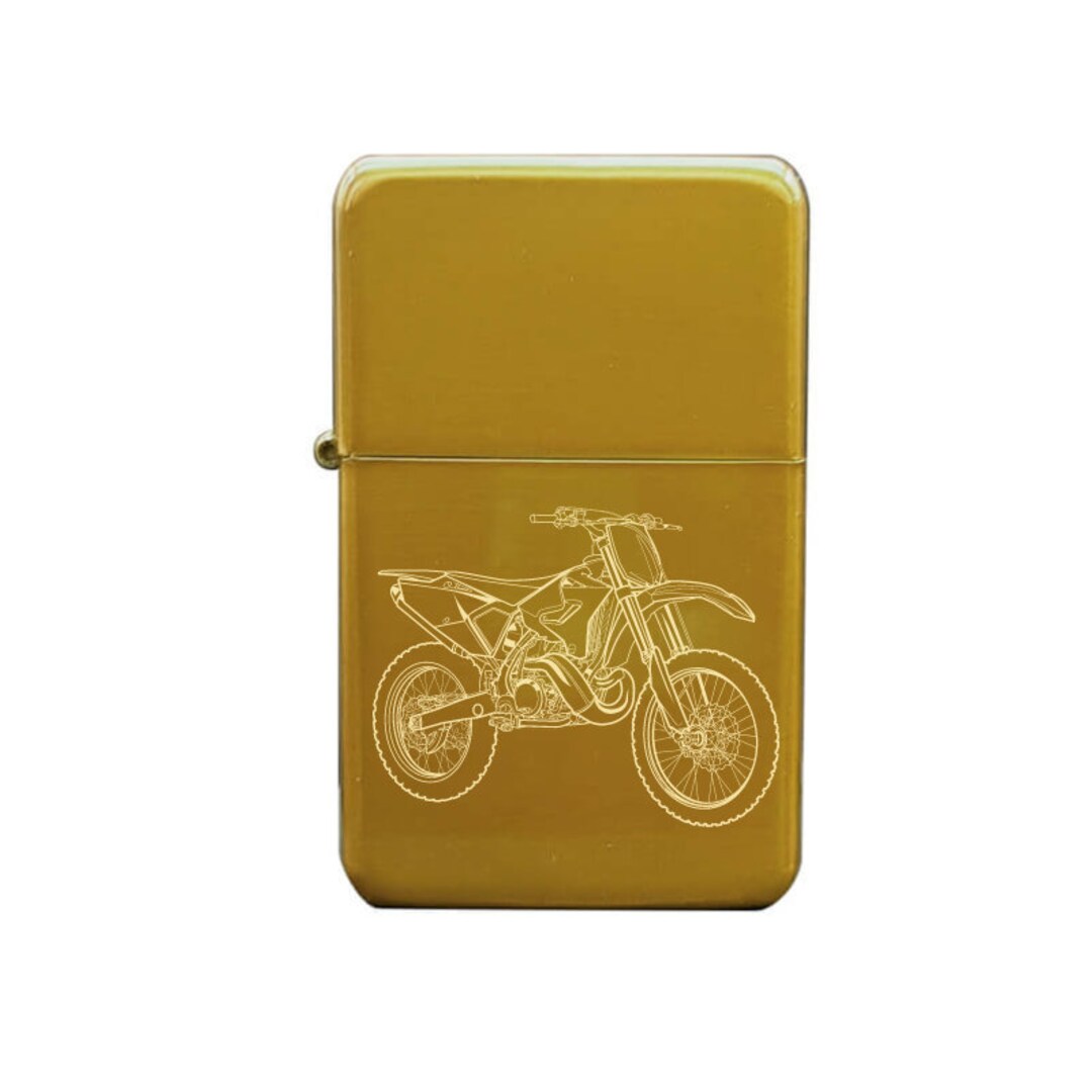 Premium Yam YZ250 Motocross Bike Windproof Refillable Lighter - 3