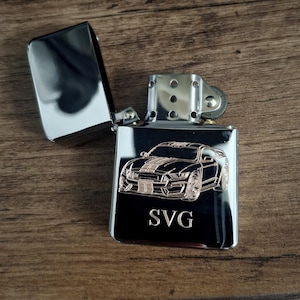 Isqueiro à prova de vento personalizado para Ford Shelby Mustang - Presente de qualidade premium para proprietários e motoristas fumantes