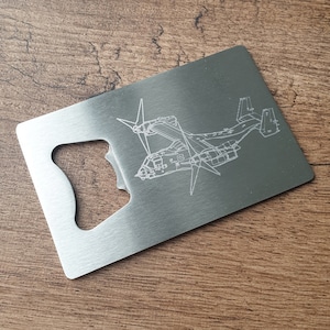 V22 Osprey Aircraft Bottle Opener Engraved - Can be Personalised -  Superb Pilots Military Aviation Birthday Gift EnF Engraving Design