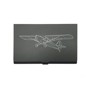 Personalisierte Auster J-Serie Flugzeug Kartenhalter - Business Kreditkartenetui - Luftfahrt Pilot Aircraft Club Group Werbegeschenkidee