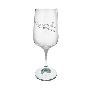 Personalised Beechcraft Bonanza Aircraft Wine Glass  - Choose Design - Private Pilot Aviation Birthday Wedding Retirement Gift