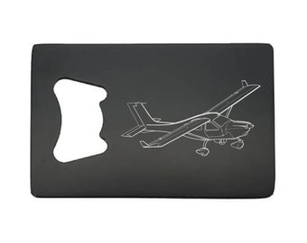 Jabiru J230 Aircraft Bottle Opener - Can Personalise - Superb Pilots General Aviation Birthday Gift for Home Bar - 2 Colours