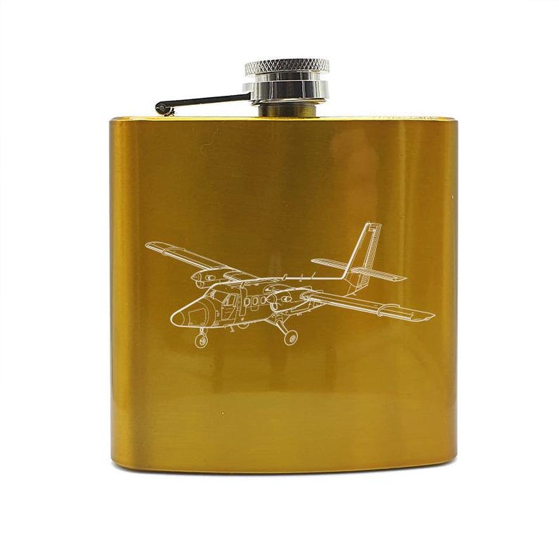 De Havilland Twin Otter Aircraft Hip Flask - Choice of Colours - Superb ...
