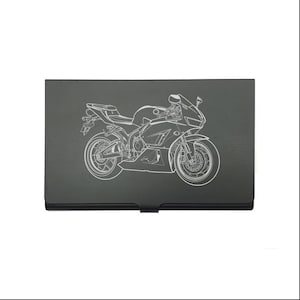 Gepersonaliseerde Honda Fireblade Motorcycle Card Holder - Business Credit Card Case - Gegraveerd Biker Motorcycle Showroom Sales Promotion Gift