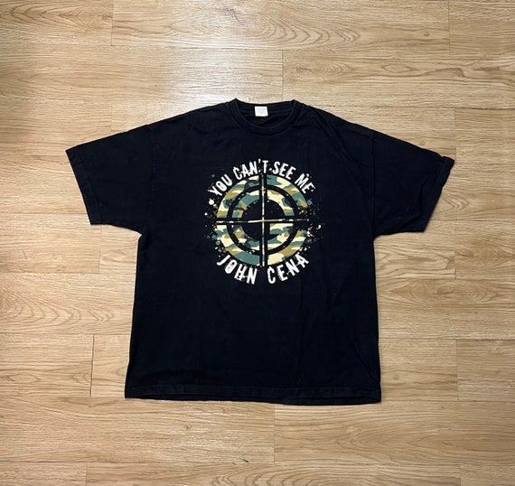 T-shirt Vintage WWE John Cena 2007 - Taille XL, Noir, Collector Lutte